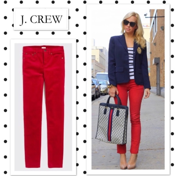 J. Crew Pants & Jumpsuits J Crew Cherry Red Nantucket Pants Poshmark